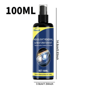 Spray Restaurador Faros Cerámicos 100ml - Reparación y Protección Faros Coche-