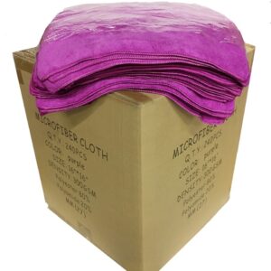 240 Microfibra Púrpura 16"x16" Limpieza Detalle Paño Toalla Auto Coche Trapo 300GSM-