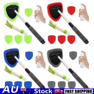 Kit de herramientas de limpieza de parabrisas limpiaparabrisas limpiador de vidrio para ventanas de automóvil almohadilla de cepillo extensible-