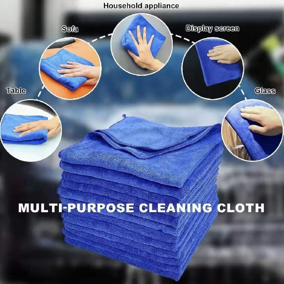 5–50PCS Microfiber Car Cleaning Towels Wash Wax Polish Detailing Cloths - Image 4