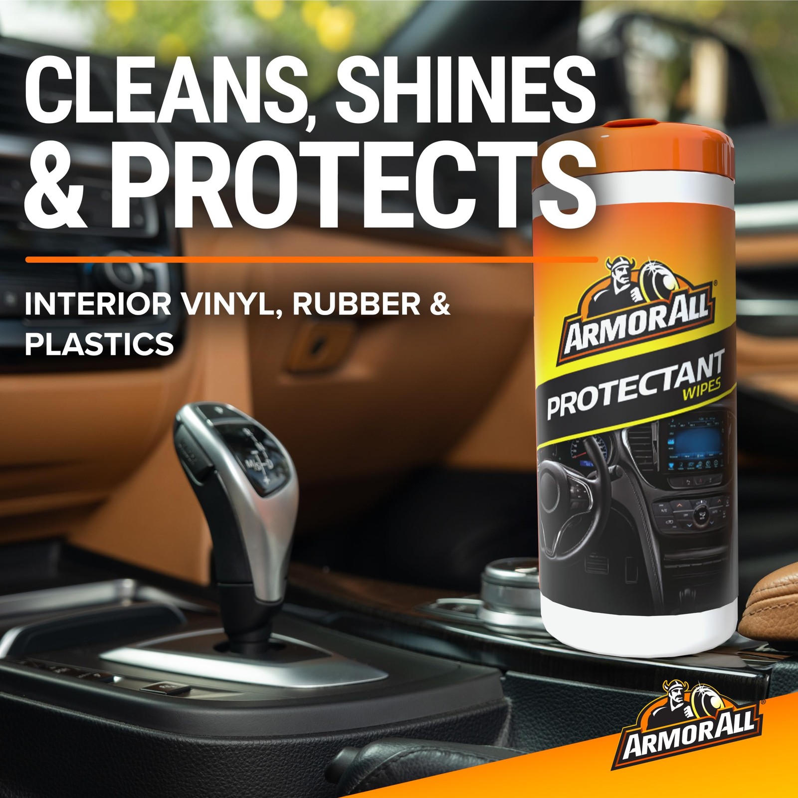 Armor All Original Protectant Wipes, Car Interior Cleaner Wipes with UV - Image 2
