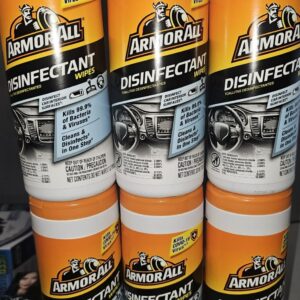 6 toallitas desinfectantes para superficies interiores de automóviles ARMOR ALL - bote de 30 unidades/cada una-