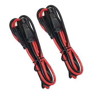 [2 PACK] 3FT 12AWG SAE to SAE Extension Cable 2Pin Bullet Quick Connect Heavy D