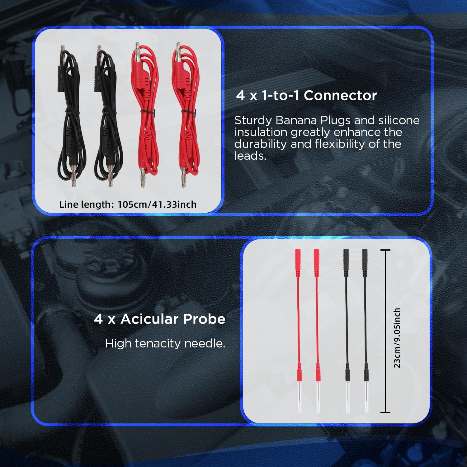 48PCS Automotive Circuit Test Leads Kit Electrical Breakout black - Image 5