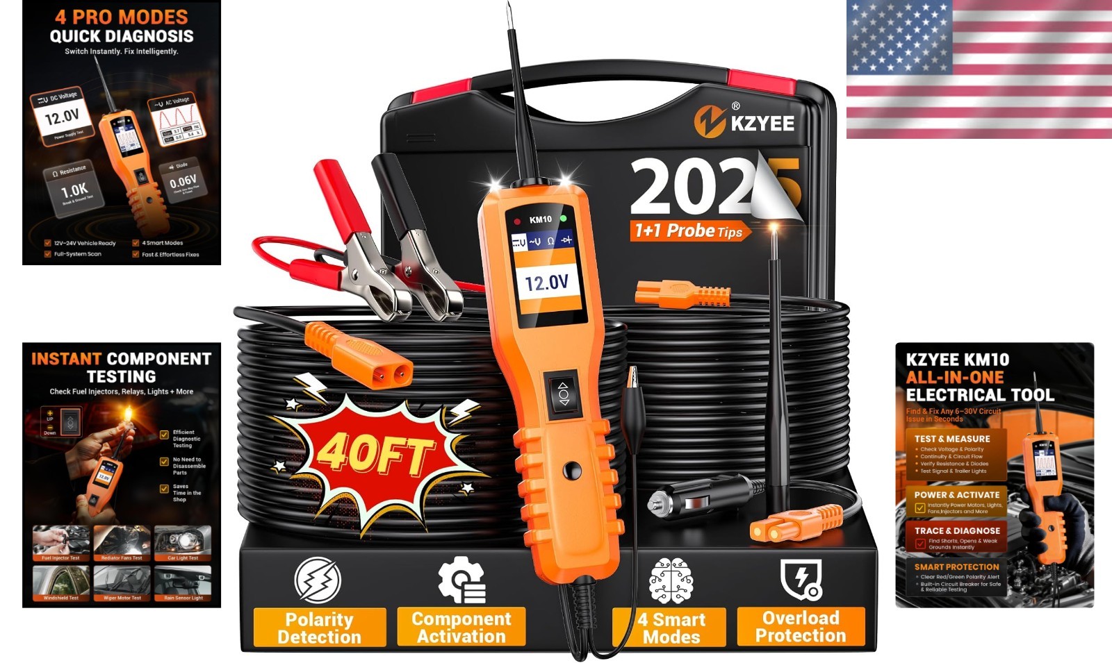 Professional Automotive Circuit Probe Kit - 4-in-1 Testing Tool for Car Repairs - Image 2