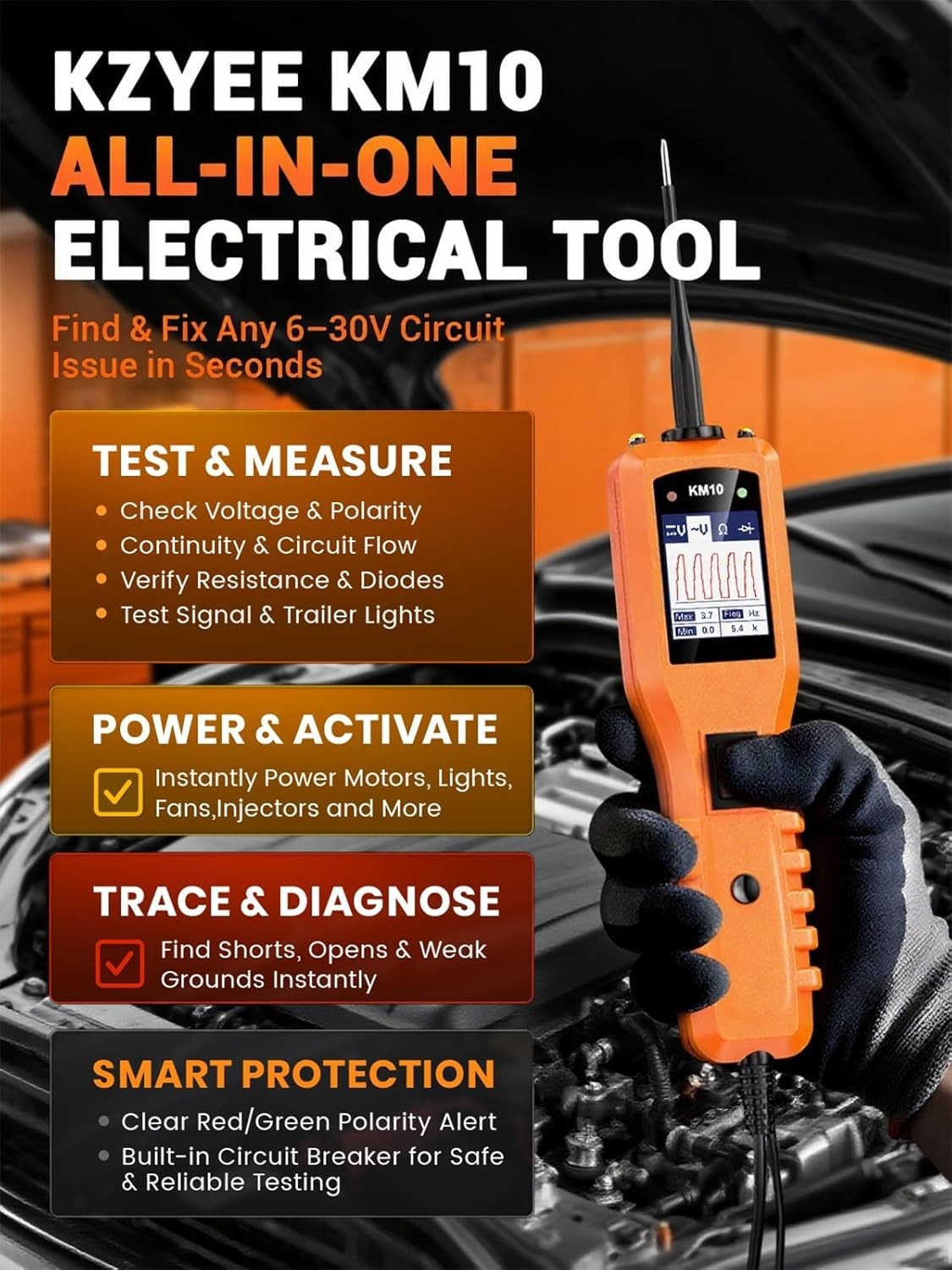 Professional Automotive Circuit Probe Kit - 4-in-1 Testing Tool for Car Repairs - Image 4