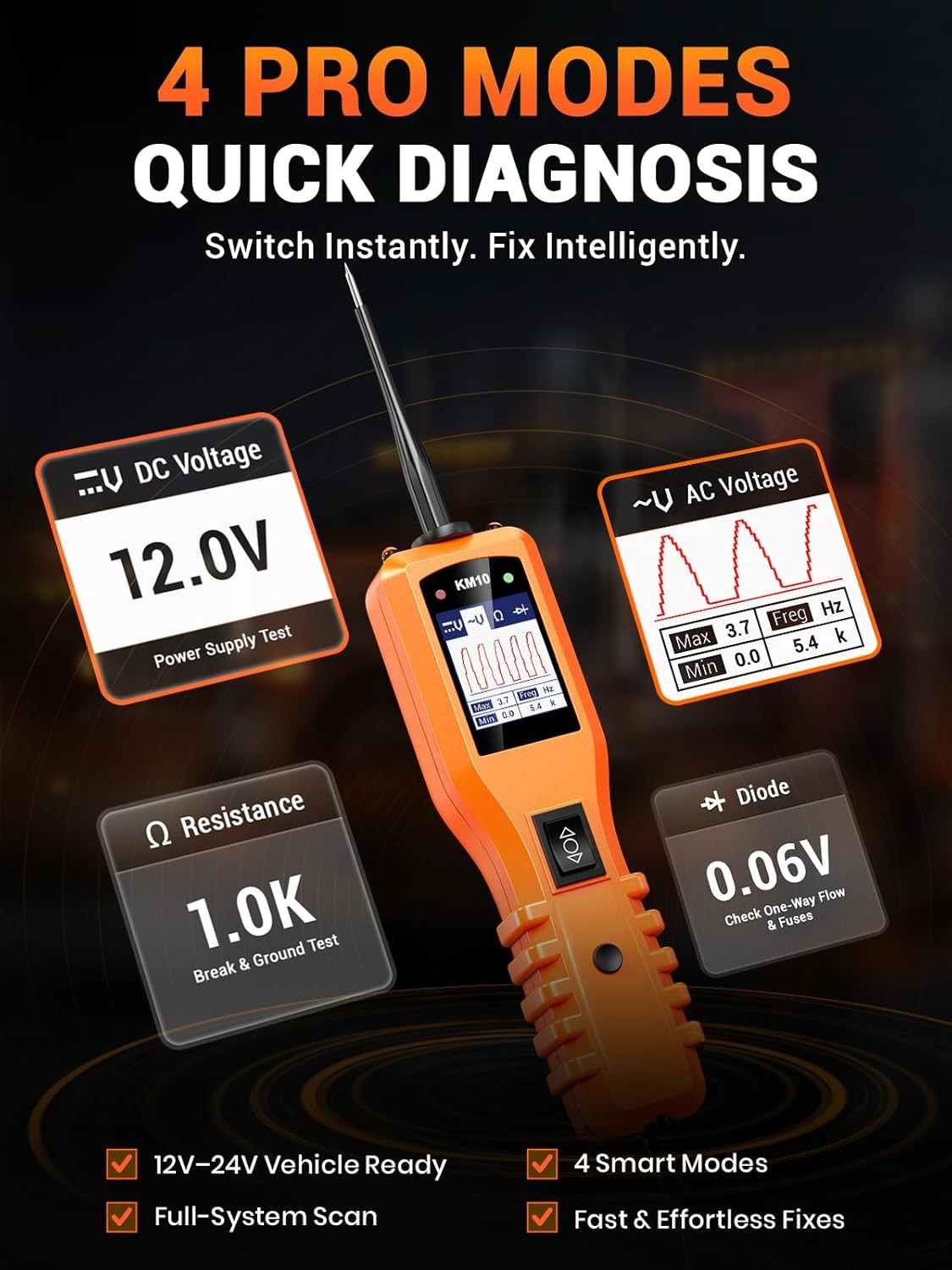 Professional Automotive Circuit Probe Kit - 4-in-1 Testing Tool for Car Repairs - Image 5