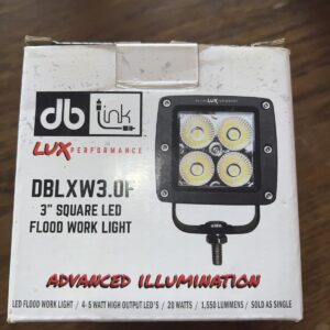 DB Quality DBLXW3.0F 3" 20 WATT AUTOMOTIVE IP67 RATED LED FLOOD WORK LIGHT NEW