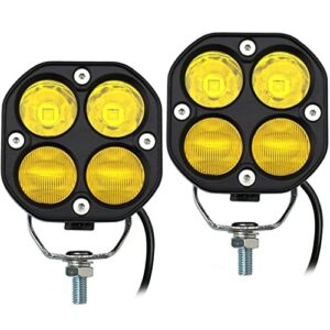 Combo de luces LED para cápsulas luces antiniebla de conducción 2 piezas 3 pulgadas 40 W amarillo impermeable-