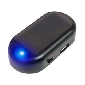 Car Fake Security Light Solar Powered Simulated Alarm Wireless Warning Lamp LEDs