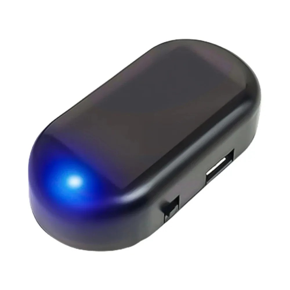 Car Fake Security Light Solar Powered Simulated Alarm Wireless Warning Lamp LEDs