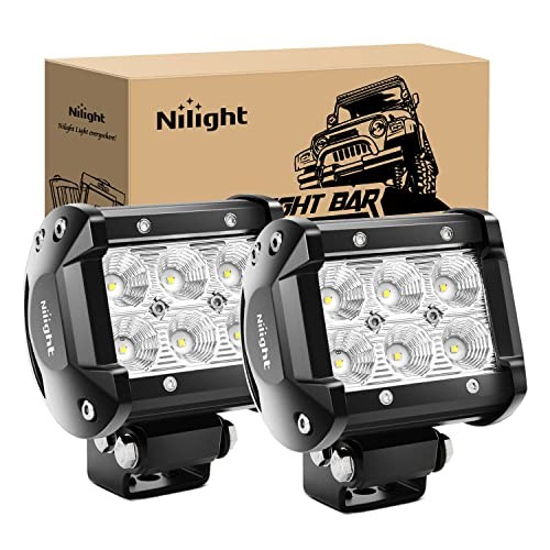 Led Pods 2Pcs 18W 1260LM Flood Off Road Lights Super 2Pcs 18W LED Flood Light - Image 2