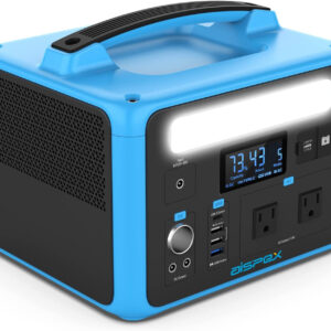 AISPEX 600W Portable Power Station , 640Wh Backup Battery, Generator, Camping