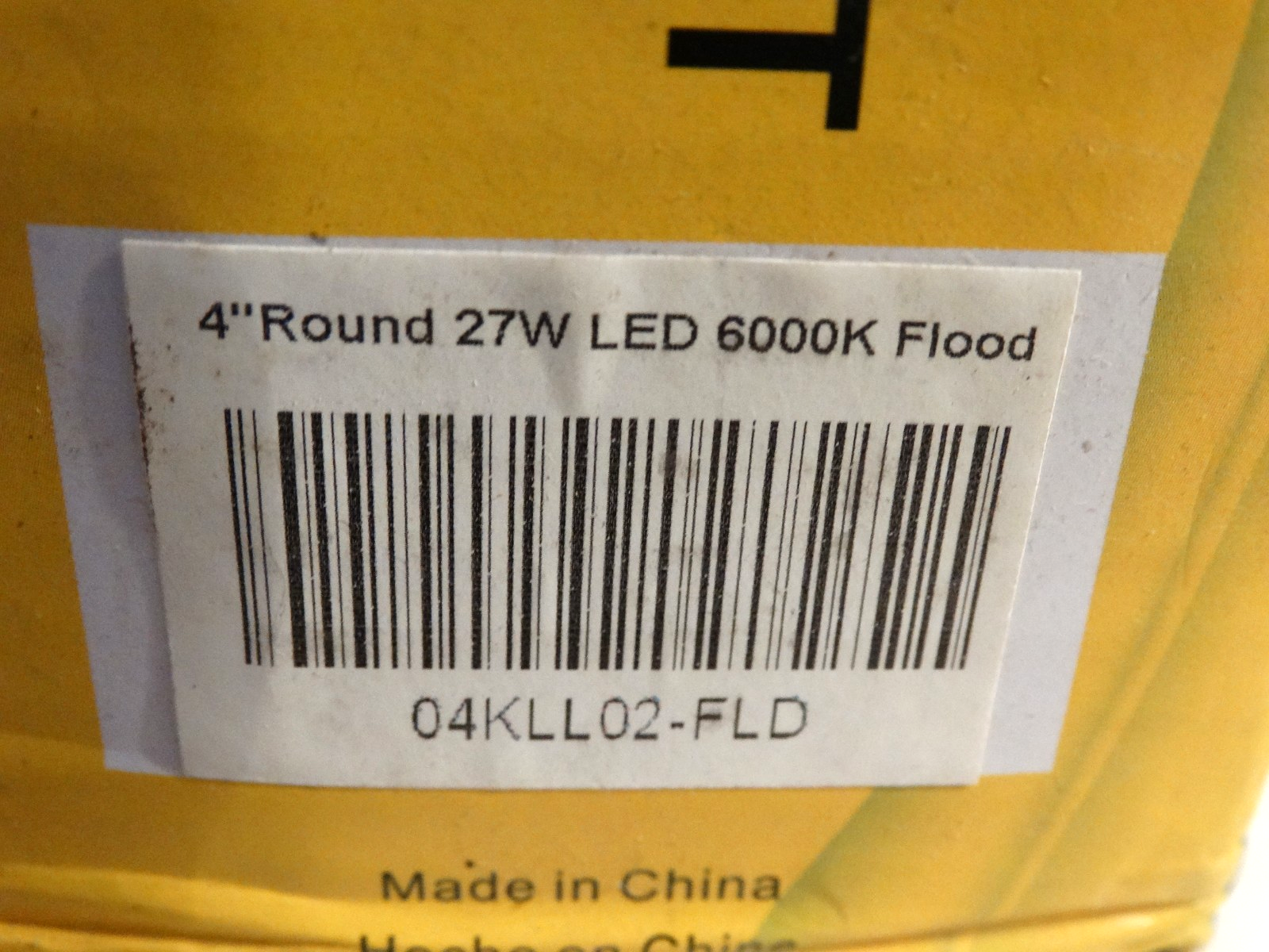 4 inch Round 27W Slim LED Work Light Flood Light Voltage Automotive - Image 5