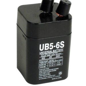 Universal Power Group UB5-6S 5 Ah 6 V Lead Acid Battery