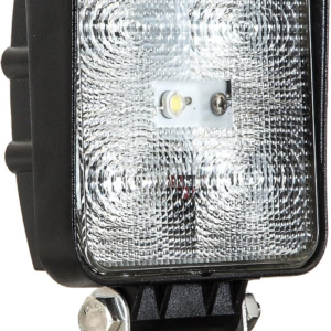 1492117 4 Inch Wide Square Clear LED Flood Light, Black