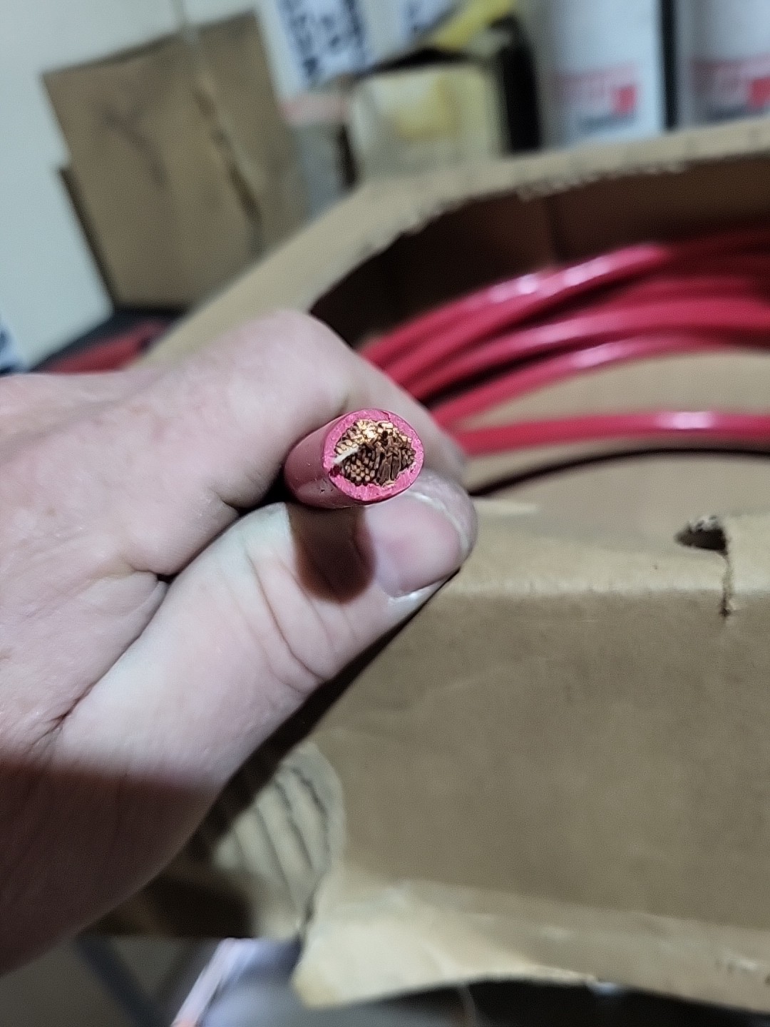 Automotive Power Wire Red Positive Battery Cable 25 Ft 2 Gauge Wiring - Image 3