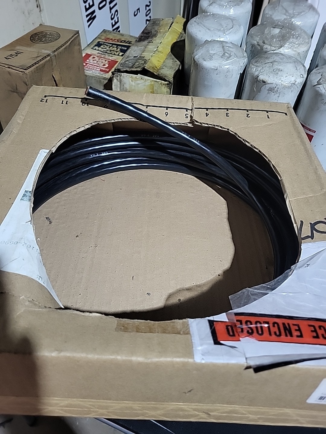 Automotive Power Wire Black Battery Cable 24 Ft 2 Gauge Wiring