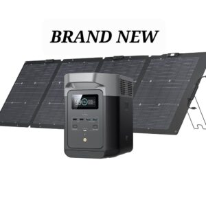 1 New EF ECOFLOW DELTA 2 + 220 Watt Solar Panel LifeP04 Battery WE SHIP OVERSEAS