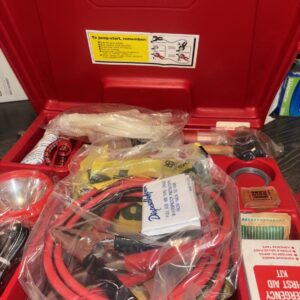 Vintage Roadside Emergency Car Kit, Vehicle Safety Road Side 1983 year