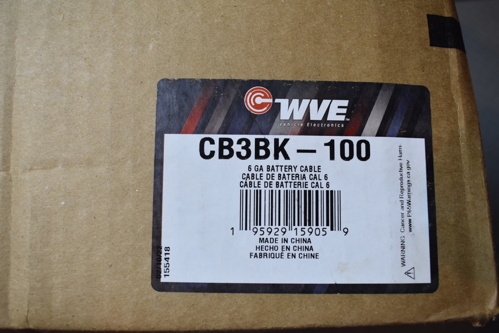 Battery Cable 6 Gauge AWG Pure Copper Battery Power Wire WVE Brand - Image 2