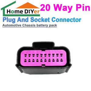 20 Way Pin Automotive Chassis battery pack plug and socket Connector