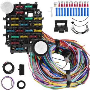 Universal 21 Circuit Wiring Harness Kit, Universal Extra Long Wire 21 Circuit...