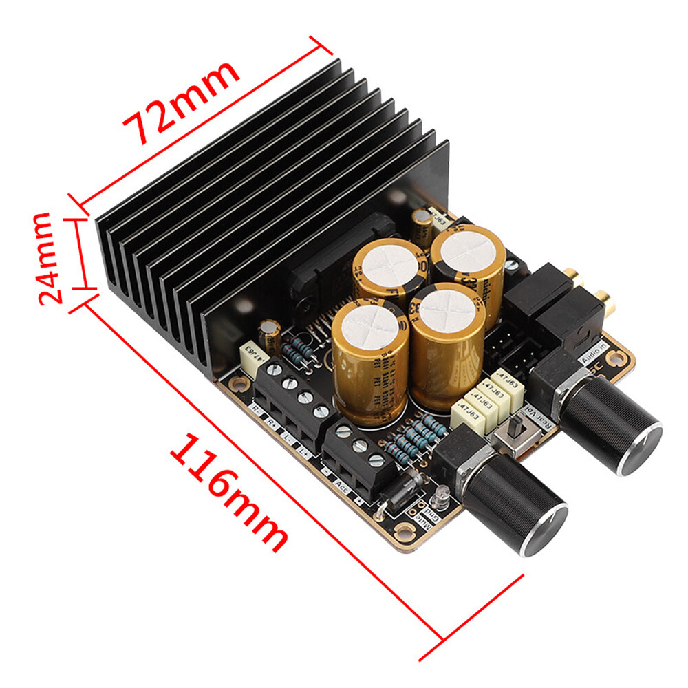 DC15V 4x80W Automotive AB Class Power Amplifier Module DIY High Power Car Audio - Image 4