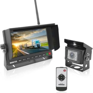 Pyle 7’’ Monitor Vehicle Safety System - Built in 2.4Ghz Antenna Wireless...