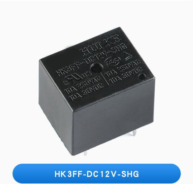 1/10/20/50Pcs Black Mini PCB Power Relays HK3FF-DC5V 12V 24V-SHG 10A 5-Pin Relay - Image 5