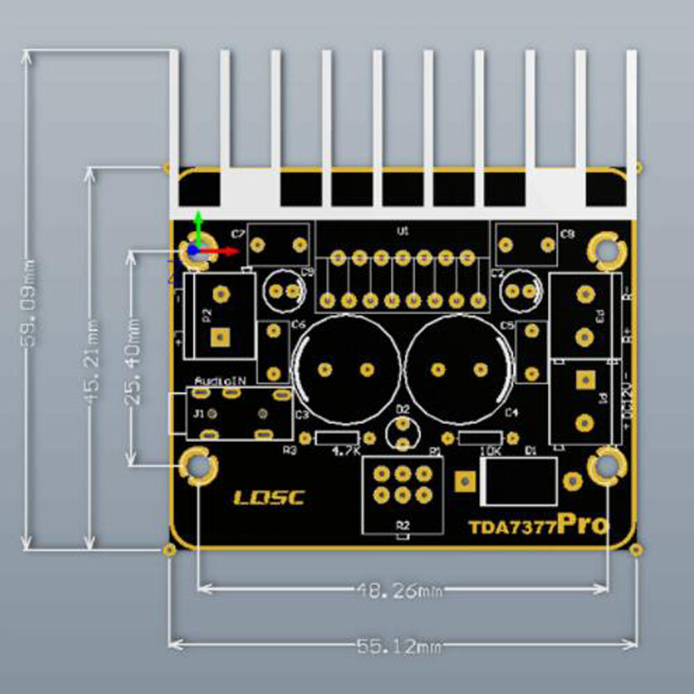 DIY Amplifier Module TDA7377 Automotive Power Amplifier Board 12V Stereo 30W*2 - Image 5