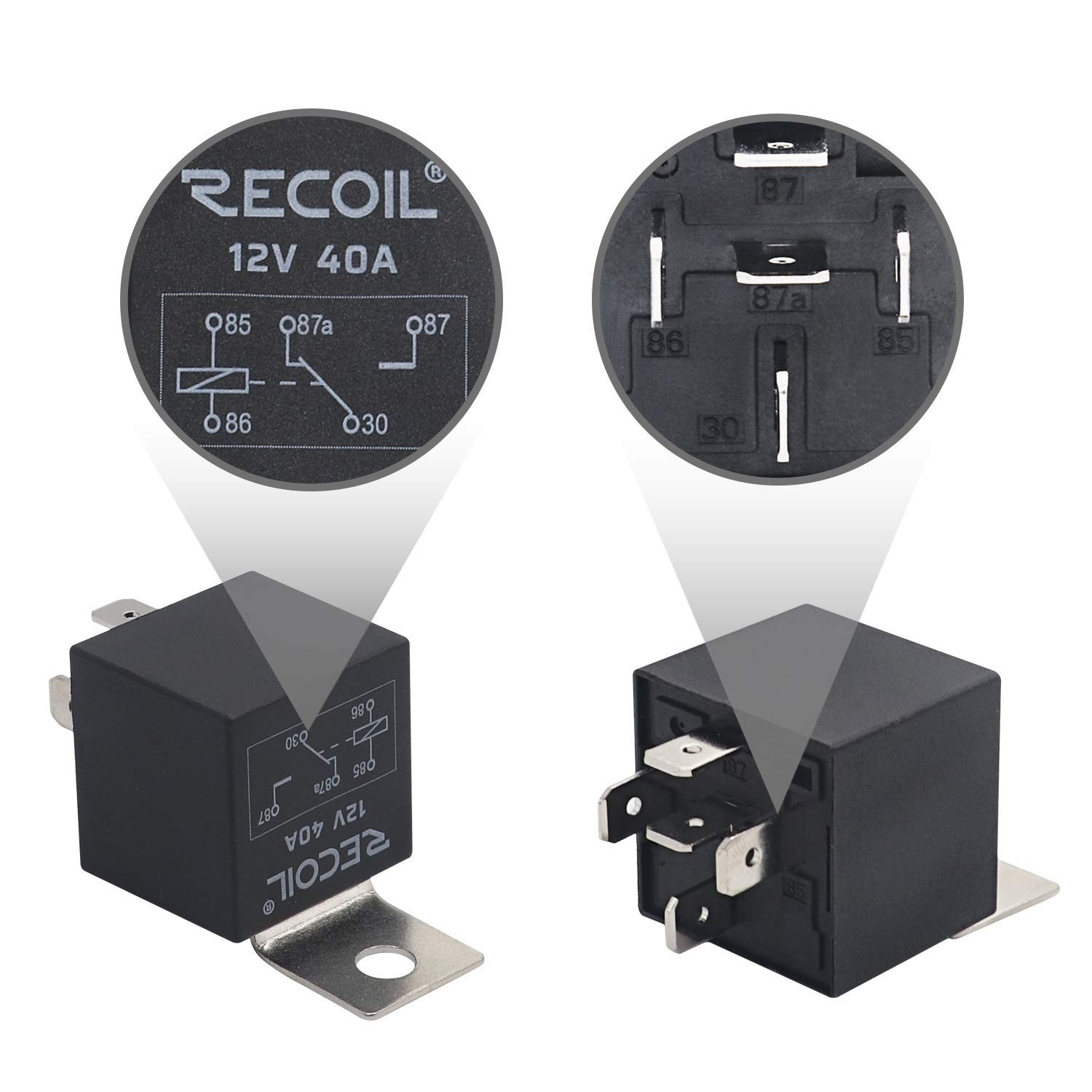 Robust 2-Pack Automotive 12V 5-Pin Relays and Sockets for Reliable Power Control - Image 5