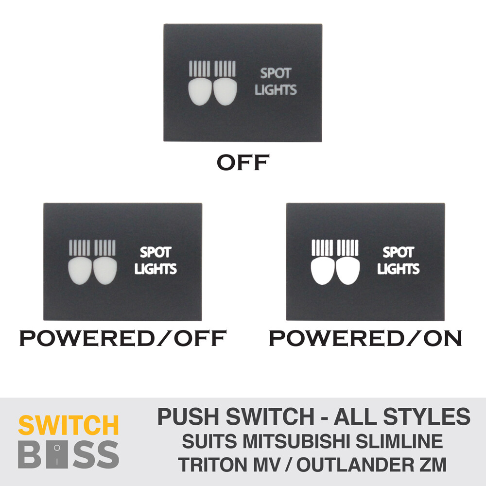Push Switch LED 54 STYLES for Mitsubishi Slimline OEM Replacement MV Triton - Image 2