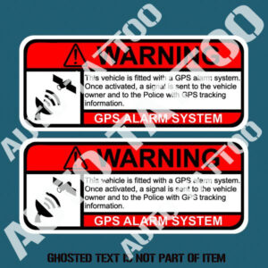 GPS TRACKING ANTI THEFT DECAL STICKER CAR TRUCK VEHICLE SECURITY SAFETY STICKERS