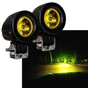 OZ-USA Amber Mini Trail Lights LED CREE Spot Motorcycle Offroad Dual Sport