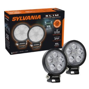 SYLVANIA - Slim 3 Inch Round LED Light Pod - Lifetime Limited Warranty - Spot...