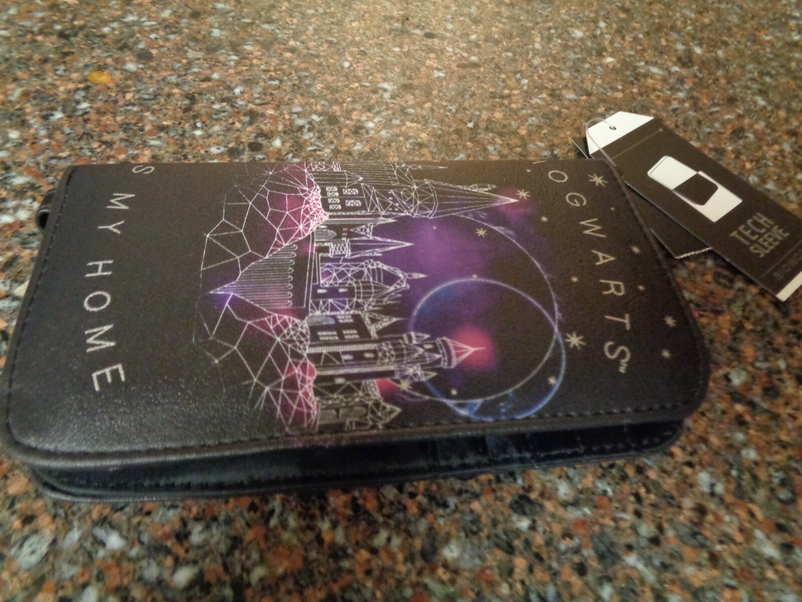 Harry Potter Hogwarts Is My Home Tech Sleeve Wallet Wristlet NEW Constellation - Image 3