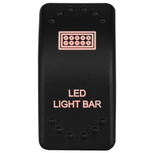 AMBER LED CUSTOM LASER ETCHED Rocker Switch 88 Styles Caravan Marine Automotive - Image 3