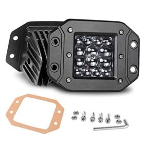 Flush Mount LED Pods, Nirider 2PCS 84W Bumper Lights 5 Inch Spot Beam Driving