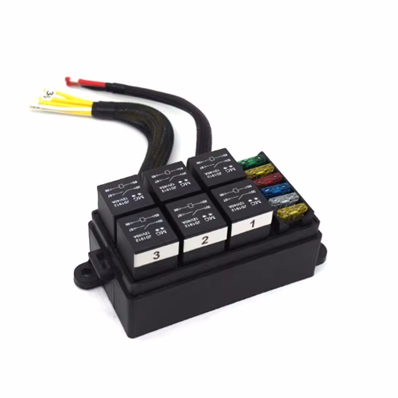 6Way Auto Off-Road Vehicle Spotlights Strip Lights Modified Large Current 12V24V - Image 2