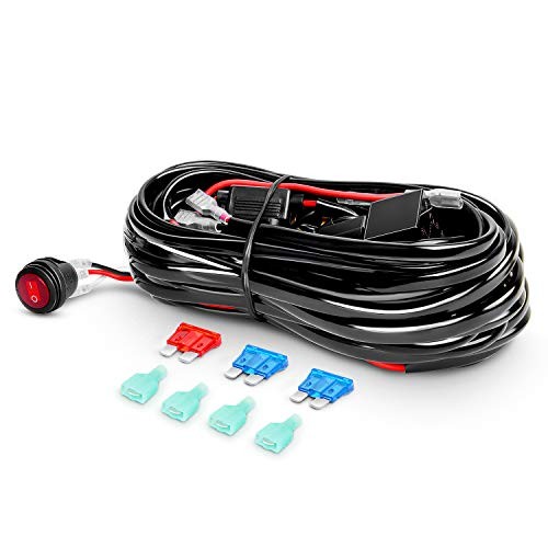 ZH009 LED Light Bar 2PCS 18W Spot Off Road Lights with 16AWG Wiring Harness - Image 4