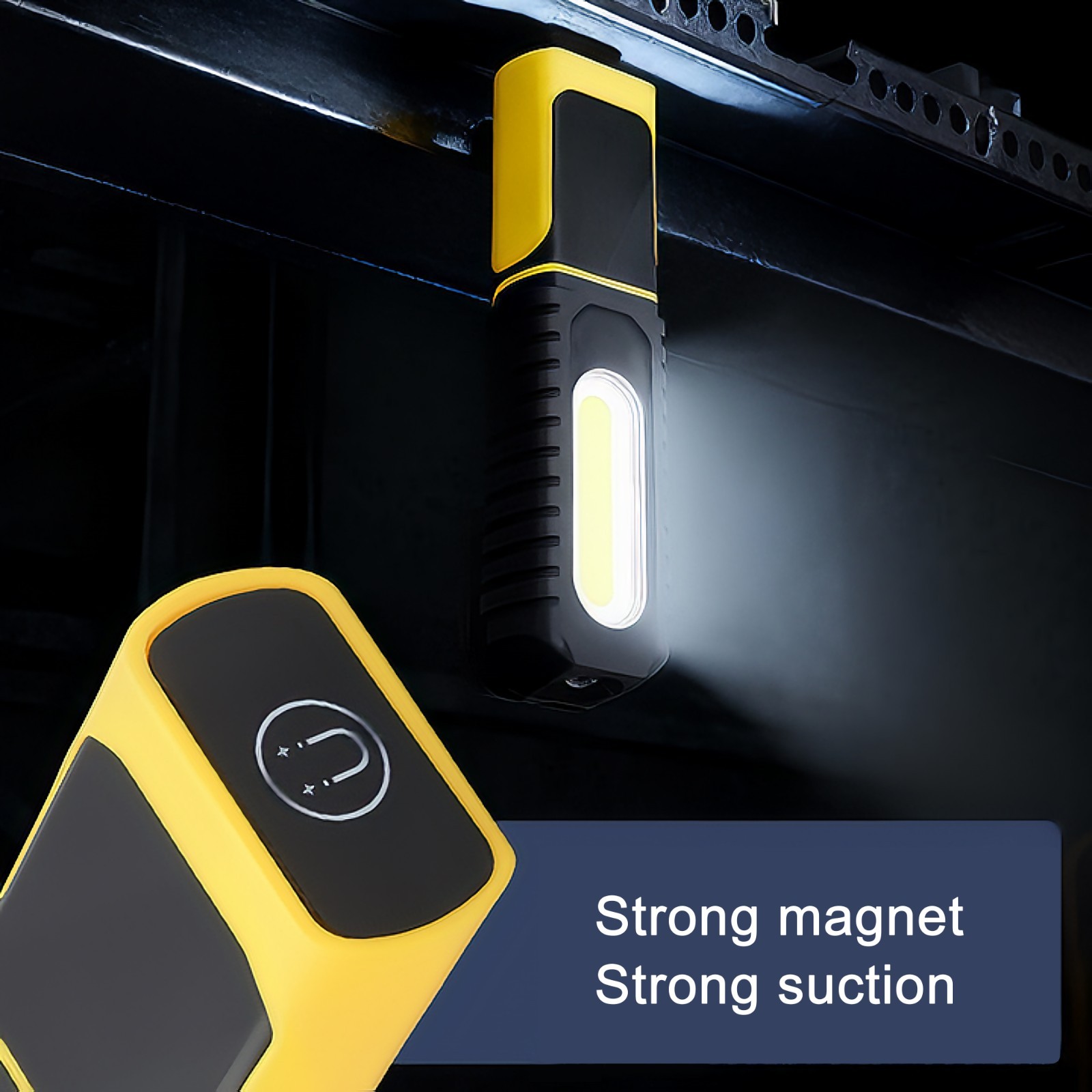 COB LED Foldable Work Light, Rechargeable LED Flashlight for Automotive Repair - Image 5