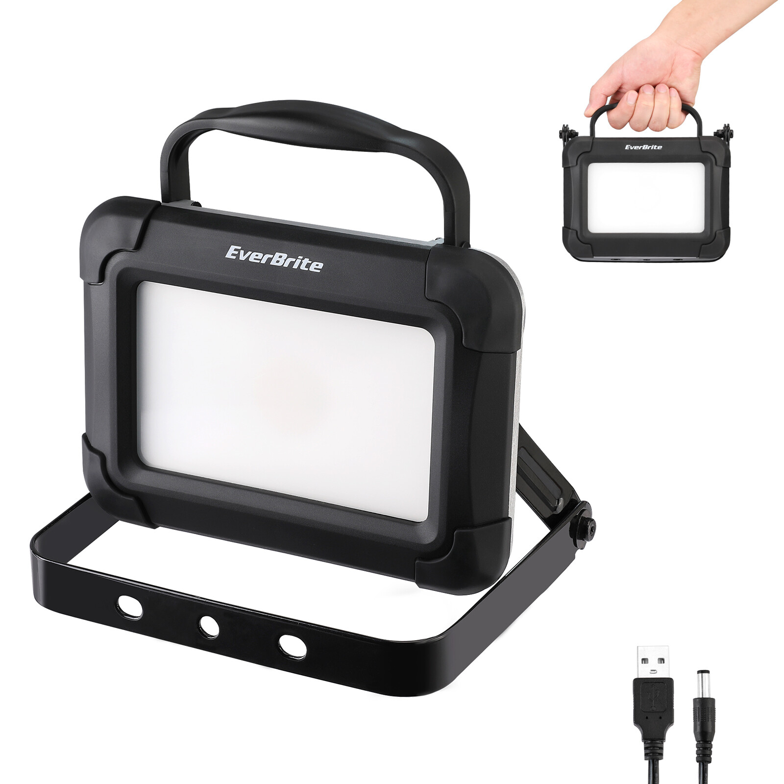1500 Lumen Rechargeable LED Portable Work Light with Stand Automotive Work Light