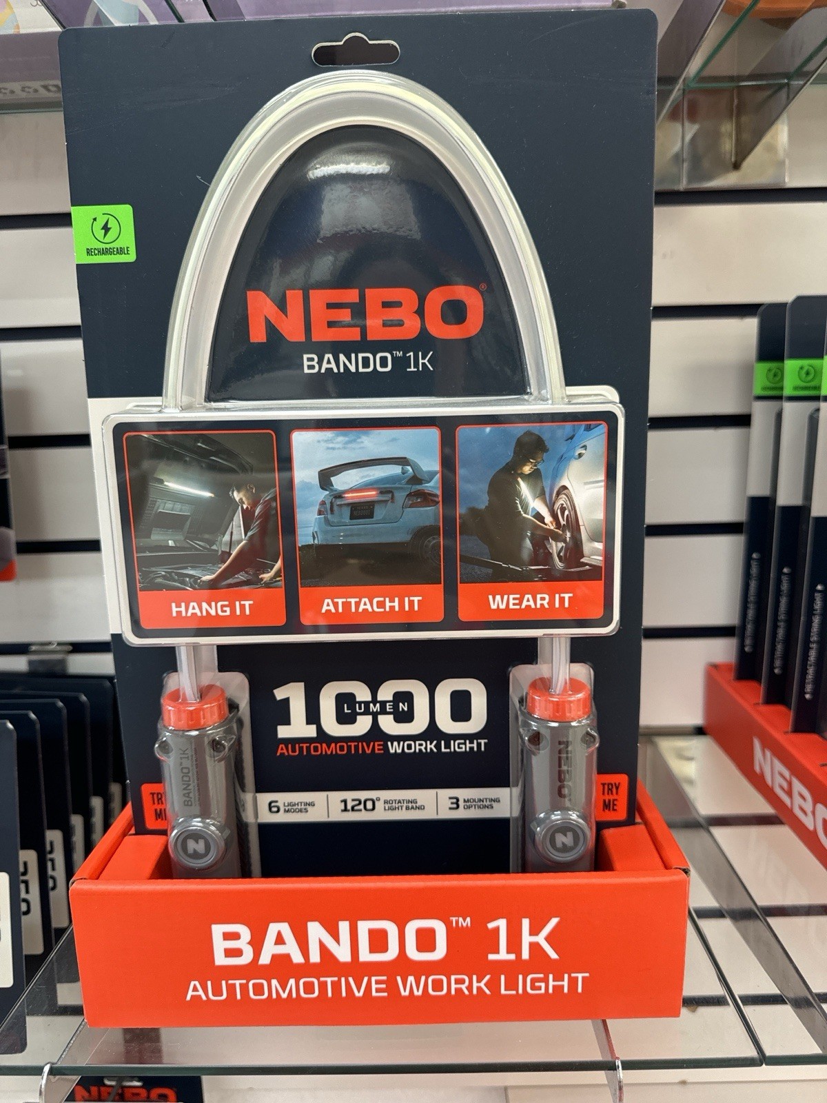 NEBO Bando 1K 1000 Lumen Automotive Work Light Hands Free Rechargeable