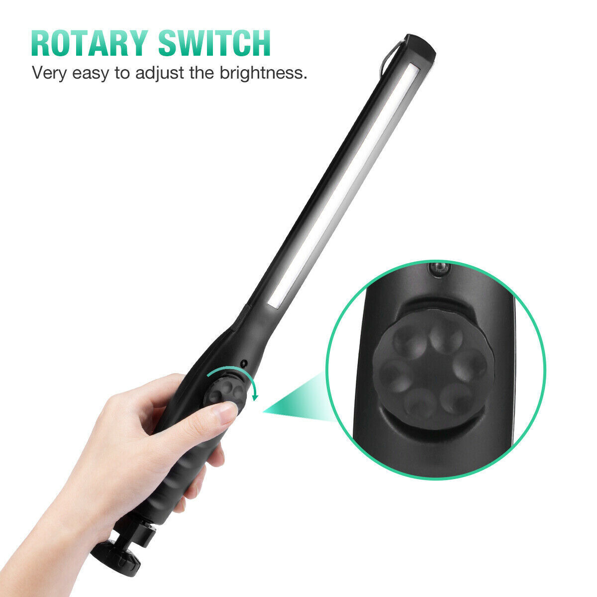 2PC LED Rechargeable Automotive Inspection Work Light Magnetic Flexible Cordless - Image 5