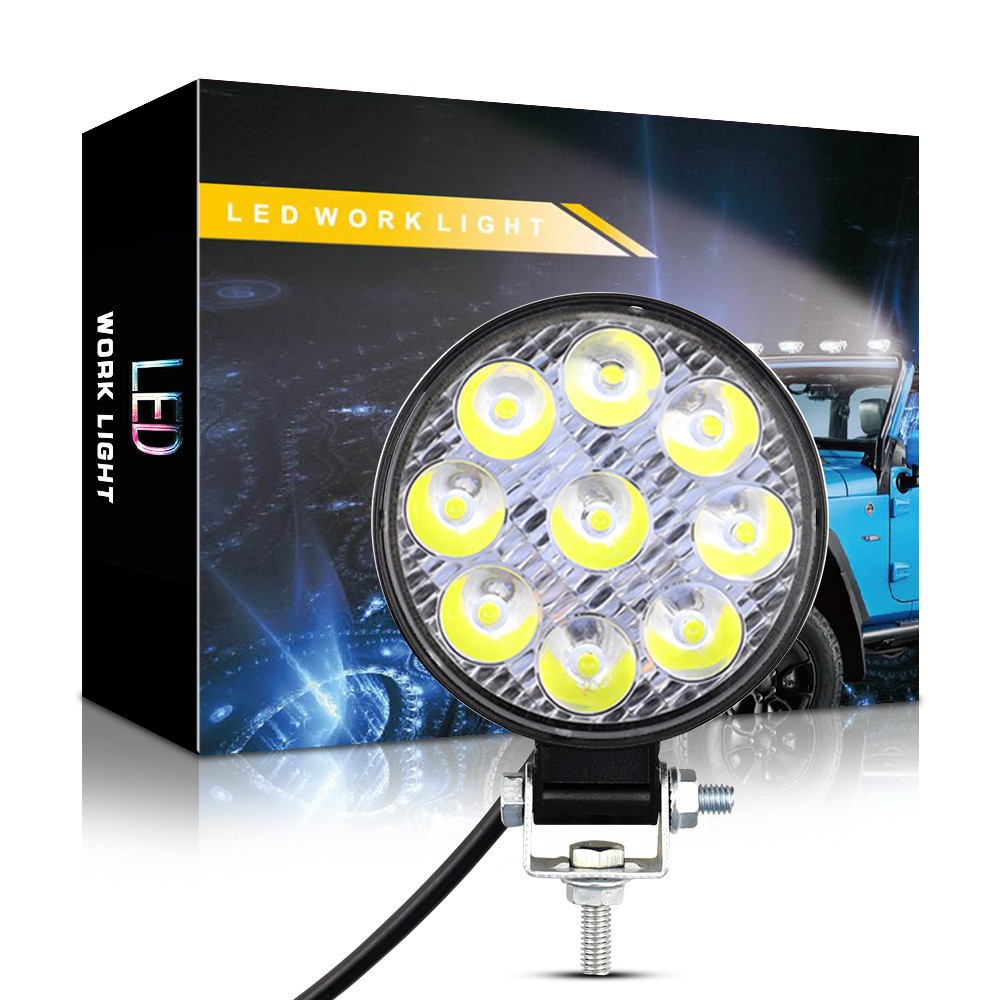 LED Automotive Work Lights 27W Auxiliary Lighting Spotlight Headlight