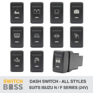 Push Switch ALL STYLES to suit ISUZU TRUCK N Series F Series 24v NPR NPS LED