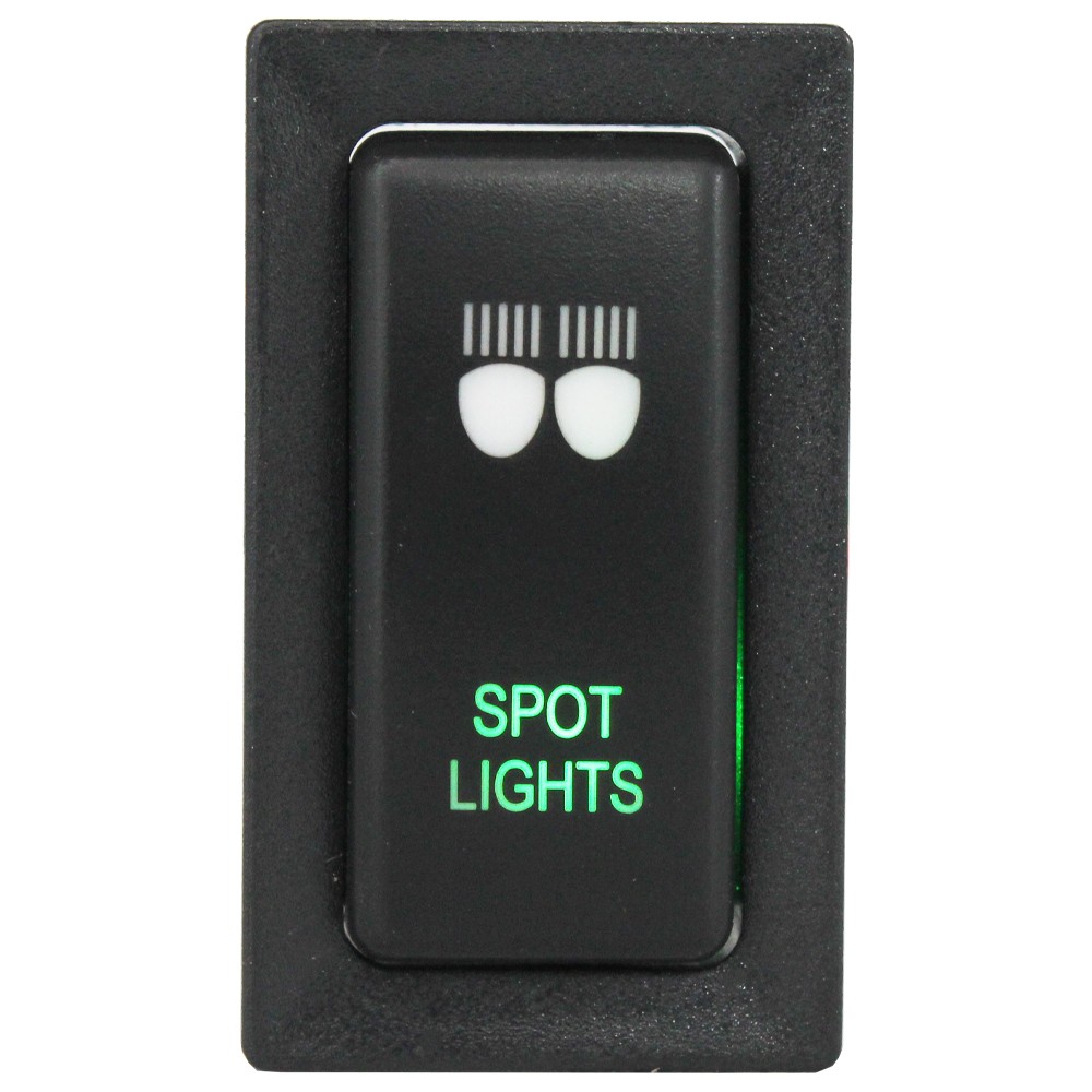 VERTICAL Push Switch GREEN LED fits for Toyota Landcruiser 75 78 79 80 90 95 - Image 3
