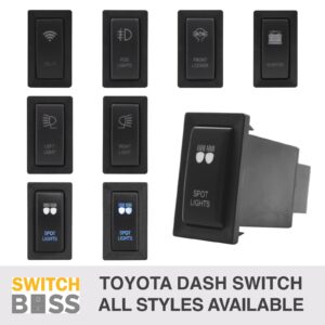 VERTICAL Push Switch BLUE LED fits for Toyota Landcruiser 75 78 79 80 90 95