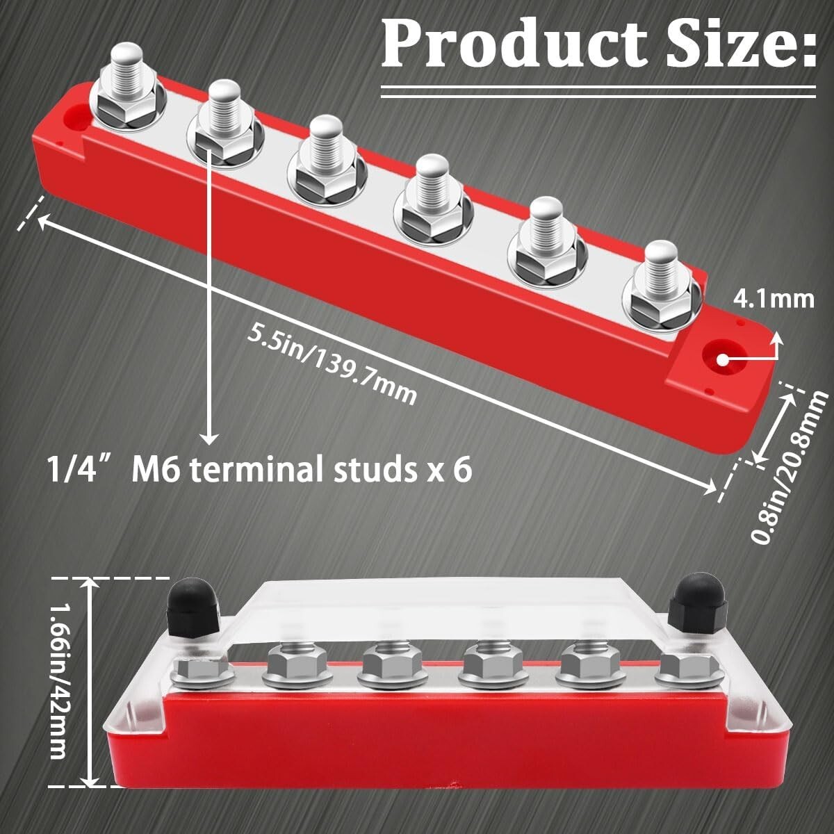 Marine & Automotive Power Distribution Terminal Block - 10 Contacts, 150A Safety - Image 4